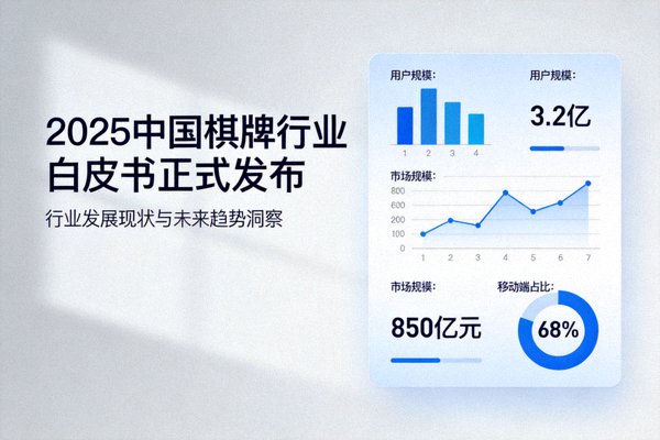 2025中国棋牌行业白皮书正式发布，封面及核心数据展示